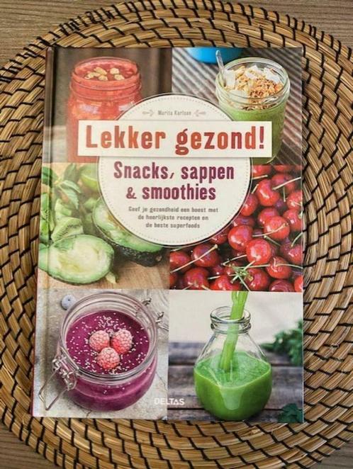 *NIEUW* - Boek 'Lekker, gezond! Snacks, sappen & smoothies, Livres, Livres de cuisine, Neuf, Entrées et Soupes, Tapas, Snacks et Dim Sum