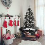 Echt Sneeuwende Kerstboom 1.80m.Zwart Led's, Muziek & Deco!!, Diversen, Kerst, Ophalen of Verzenden, Nieuw
