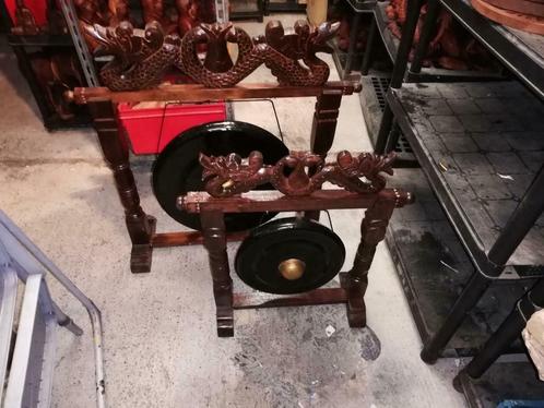 gong 35 cm de diamètre avec cadre en bois dragon, Musique & Instruments, Percussions, Neuf, Enlèvement ou Envoi