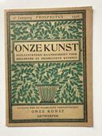 Onze Kunst - Prospectus - 1926 (J.-E. Buschmann & L.J. Veen), Ophalen of Verzenden