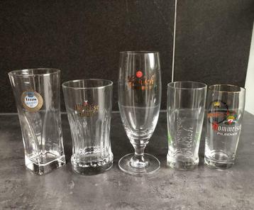 Div. Bierglazen., Enlèvement ou Envoi, Comme neuf, Leeuw