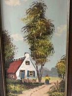 Te koop zeer mooi schilderstukje met lijst., Ophalen of Verzenden