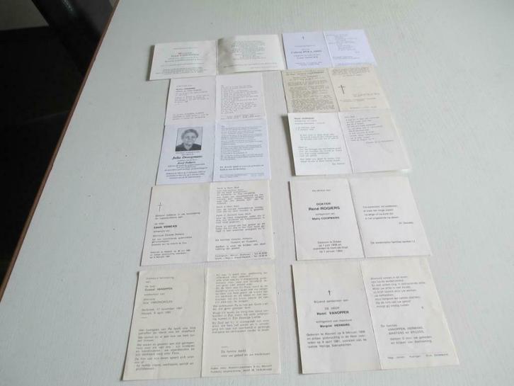 10 bidprentjes geboren 1904-1908, Verzamelen, Bidprentjes en Rouwkaarten, Bidprentje, Ophalen of Verzenden