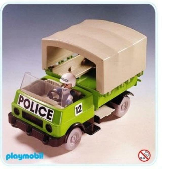 Playmobil 3233; Politiewagen (1976-1978) - Klicky 1, Kinderen en Baby's, Speelgoed | Playmobil, Gebruikt, Los Playmobil, Ophalen of Verzenden