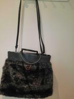 Handtas merk Boo!, met nepbont, Handtassen en Accessoires, Tassen | Damestassen, Ophalen, Zo goed als nieuw, Grijs, Handtas