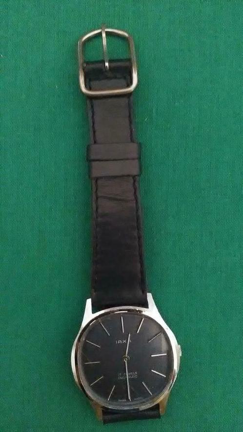 Montre mécanique IAXA mixte (32mm) VINTAGE, Handtassen en Accessoires, Horloges | Antiek, Polshorloge, Overige merken, Staal, 1960 of later