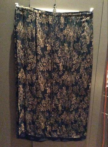 MAYERLINE, Maxi rok, dubbellagig voile, maat 48, Enlèvement ou Envoi, Comme neuf, Taille 46/48 (XL) ou plus grande, Bleu