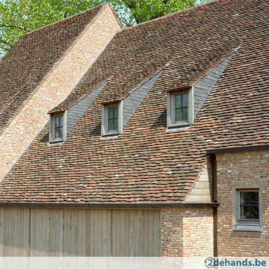 oude bourgondische tegelpannen, Doe-het-zelf en Bouw, Overige Doe-Het-Zelf en Bouw, Gebruikt, Ophalen of Verzenden