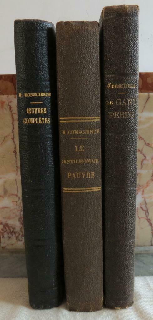 Belgische literatuur: Henri Conscience lot 3 boeken, Antiek en Kunst, Antiek | Boeken en Manuscripten, Ophalen of Verzenden