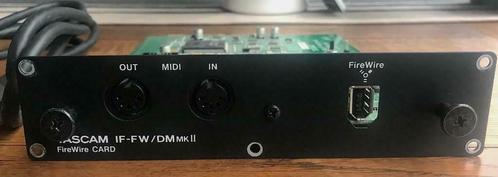 tascam if-fw/dm mkii voor Tascam DM-3200 en DM-4800, Muziek en Instrumenten, Mengpanelen, Gebruikt, 20 kanalen of meer, Ophalen of Verzenden