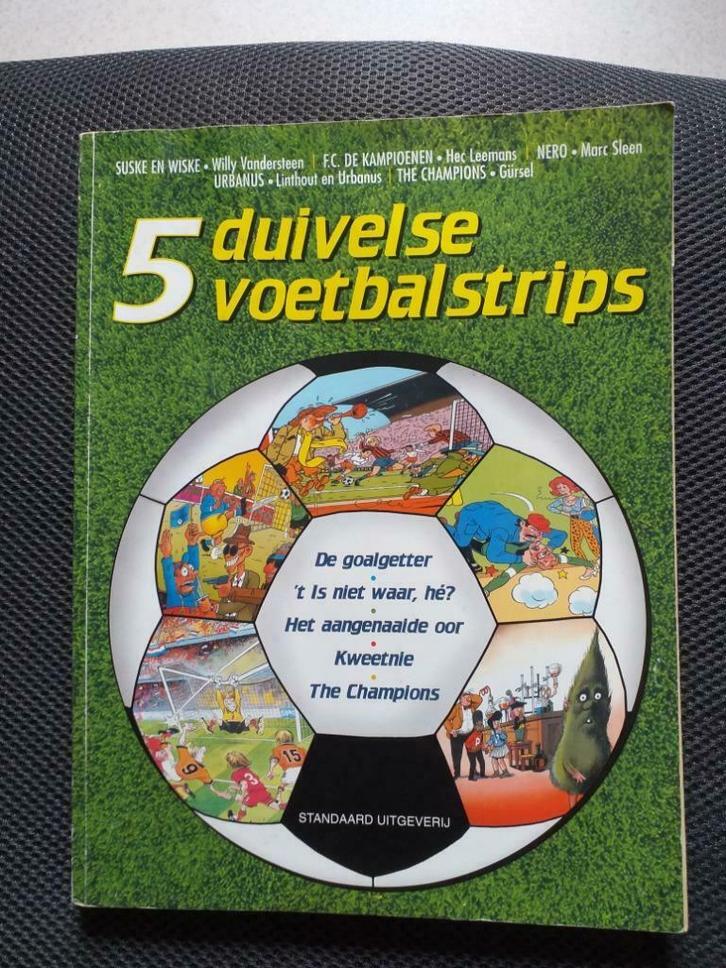 5 DUIVELSE  VOETBALSTRIPS, Boeken, Stripverhalen, Gelezen, Eén stripboek, Ophalen