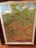 Retro schoolkaart - Deutschland - Kaart 57, Huis en Inrichting, Gebruikt, Ophalen