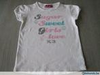 T-shirt K3 - maat 128, Ophalen of Verzenden, Zo goed als nieuw, Meisje, Shirt of Longsleeve