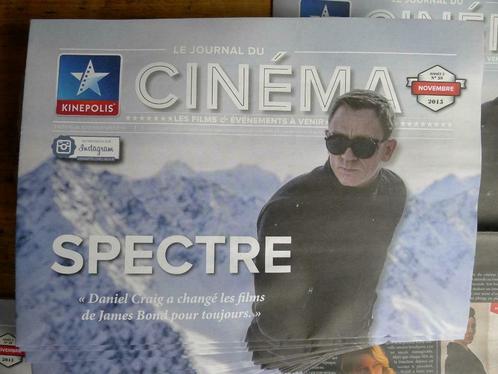 JAMES BOND 007 SPECTRE Programme Cinéma Kinépolis 2015 (FR), Collections, Cinéma & Télévision, Neuf, Film, Envoi