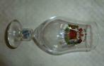 #H bier glas DE KLUIS HOEGAARDEN voet met dubbel wapenschild, Verzamelen, Ophalen of Verzenden, Nieuw, Bierglas