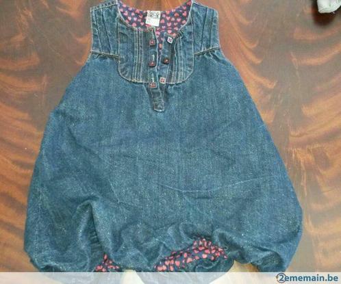 Robe jeans TAO bébé T81, Kinderen en Baby's, Babykleding | Maat 80, Gebruikt, Meisje, Jurkje of Rokje, Ophalen of Verzenden