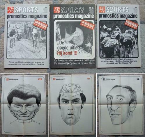 Wielrennen: Sports pronostics magazine: 3 nrs 1977 + POSTERS, Boeken, Sportboeken, Zo goed als nieuw, Ophalen of Verzenden