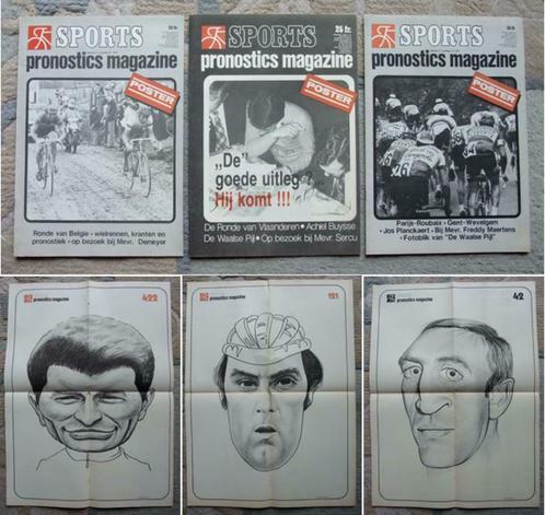 Wielrennen: Sports pronostics magazine: 3 nrs 1977 + POSTERS, Boeken, Sportboeken, Zo goed als nieuw, Ophalen of Verzenden