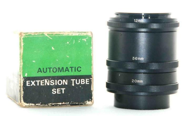 Foto-uitbreidingsset voor Canon filmcamera FD F72 serie, Audio, Tv en Foto, Foto | Lenzen en Objectieven, Gebruikt, Overige typen