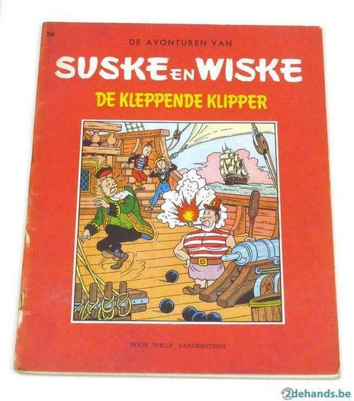 Suske en Wiske - De Kleppende Klipper (1955)- Druk voor 1961, Boeken, Stripverhalen, Gelezen, Ophalen of Verzenden