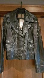 Oakwood lederen vest met studs antieklook, Ophalen, Nieuw, Maat 42/44 (L), Zwart