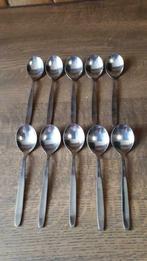 11 dessertlepeltjes, Huis en Inrichting, Gebruikt, Ophalen of Verzenden, Inox of Chroom, Los bestek