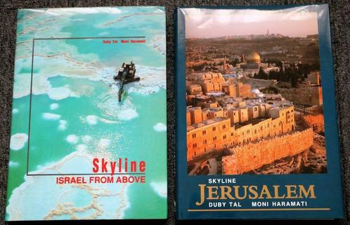 2 Boeken: Skyline Israël From Above + Skyline Jerusalem, Livres, Récits de voyage, Neuf, Asie, Envoi
