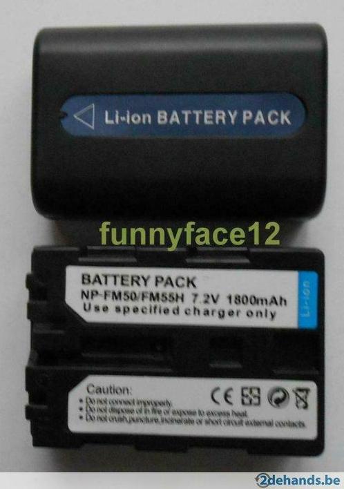 NP-FM50/FM55H 1x batterij 1800mAh : nieuw, TV, Hi-fi & Vidéo, Photo | Accumulateurs & Batteries, Neuf, Enlèvement ou Envoi