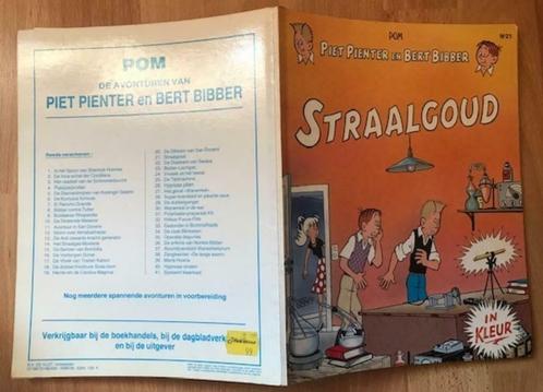 PIET PIENTER EN BERT BIBBER 21 - STRAALGOUD - IN KLEUREN, Boeken, Stripverhalen, Gelezen, Ophalen of Verzenden