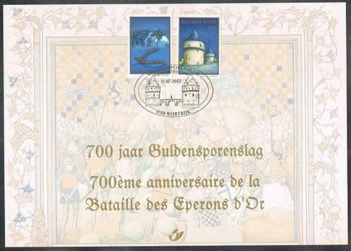 3088HK Herdenkings 700ste verjaardag van de Guldensporenslag, Postzegels en Munten, Postzegels | Europa | België, 1e dag stempel