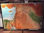 Retro schoolkaart - Israël en Arabische buren - kaart 220, Huis en Inrichting, Ophalen of Verzenden, Zo goed als nieuw