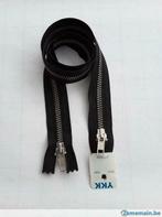 fermeture éclair tirette double curseur noir 65 cm métalliqu, Hobby & Loisirs créatifs, Enlèvement ou Envoi, Neuf