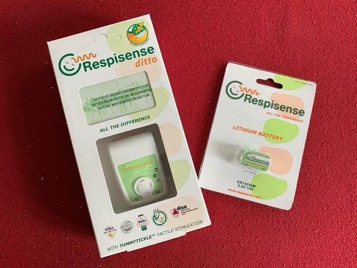 Respisense ademhalingsmonitor ditto + 2 batterijen, Kinderen en Baby's, Kinderspulletjes, Zo goed als nieuw, Ophalen of Verzenden