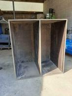Zeer stevige opslagbak op wielen - 110 x 120 x 80 cm, Ophalen of Verzenden, Houten transportkar, Info@timshop.be, Geen idee