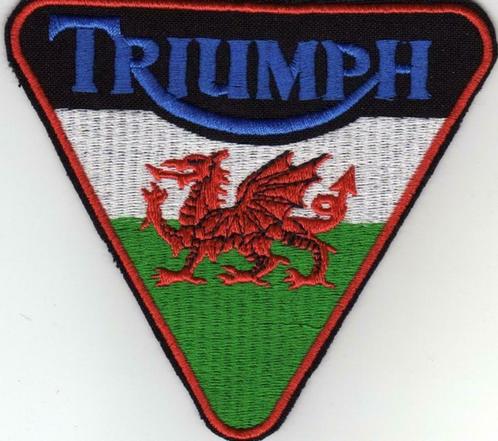 Écusson Triumph - 110 x 97 mm, Motos, Vêtements | Vêtements de moto, Manteau | cuir, Neuf, sans ticket, Enlèvement ou Envoi