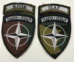 Belgium kfor - Isaf patch met velcro, Verzenden, Landmacht, Embleem of Badge