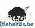 Audio splitter 2x3.5mm, Ophalen of Verzenden, Nieuw