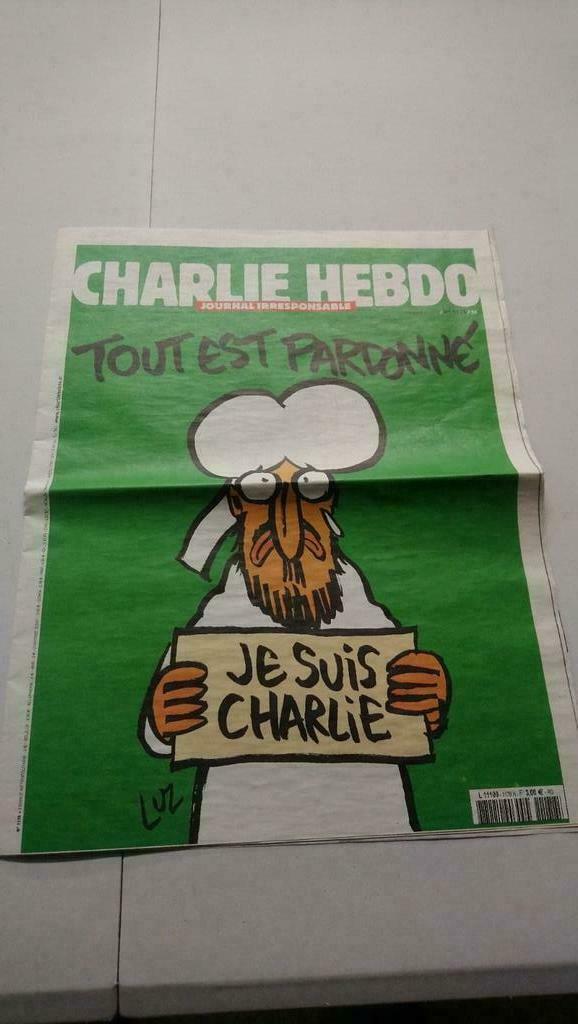 Charlie Hebdo Je suis Charlie 14 janvier 2015, Collections, Revues, Journaux & Coupures, Journal, 1980 à nos jours, Enlèvement