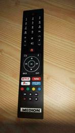 Afstandsbediening voor 4K smart tv  Medion met apps toetsen, Audio, Tv en Foto, Afstandsbedieningen, Nieuw, Tv, Ophalen of Verzenden