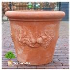 Vorstbestendige Italiaanse XL Terracotta potten., Tuin en Terras, Bloempotten, 40 cm of meer, Rond, Nieuw, Terracotta