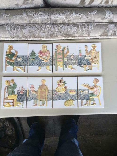 Roger Capron - unieke set tegels, Antiek en Kunst, Kunst | Overige Kunst, Ophalen of Verzenden
