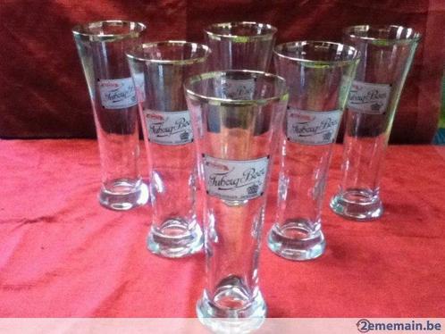 6 verres flûtes tuborg beer, Maison & Meubles, Cuisine | Vaisselle, Neuf, Verre ou Verres