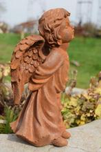 Ange,angelot en fonte patinée, Enlèvement ou Envoi, Utilisé, Autres matériaux, Ange