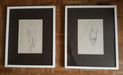 2 tekeningen van Devillez (LHD) gesigneerd  gedateerd 1938, Antiek en Kunst, Kunst | Tekeningen en Fotografie, Ophalen of Verzenden