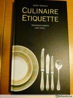 Culinaire Etiquette, Livres, Utilisé, Enlèvement ou Envoi