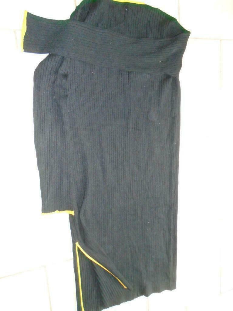 JURK "EXQUIS'S PARIS" T S/M, Kleding | Dames, Jurken, Zo goed als nieuw, Maat 38/40 (M), Zwart, Onder de knie, Ophalen of Verzenden