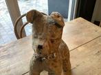 Oude knuffel hond, Antiek en Kunst, Curiosa en Brocante, Ophalen