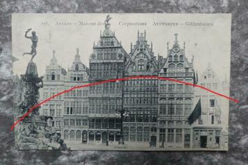 Postkaart 7/5/1911 Antwerpen, Gildenhuizen, België