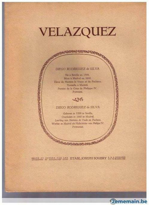 VELAZQUEZ - 4 reproducties Soubry, Boeken, Tijdschriften en Kranten, Gelezen, Verzenden