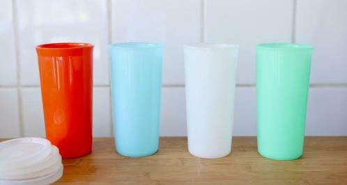 Gobelets Tupperware vintage plastique